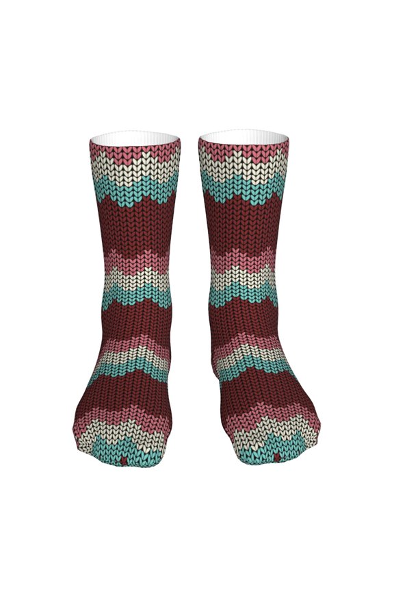 fall leaf Element Print Fashion No Heel Casual Crew Socks Cushioned Breathable for Men Women - Moisture wicking,Not easy to fade Suitable for daily