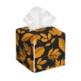 thumbnail image 1 of Xecao fall leaf for Tissue Box Cover Holder Square - Leather Decorative Organizer for Tabletop, Bathroom, Car, Office, 1 of 7