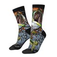 thumbnail image 1 of Xecao fishing bass Pattern Sport Socks for Women and Men Crew Socks Sporty Calf Socks Casual Socks, 1 of 6