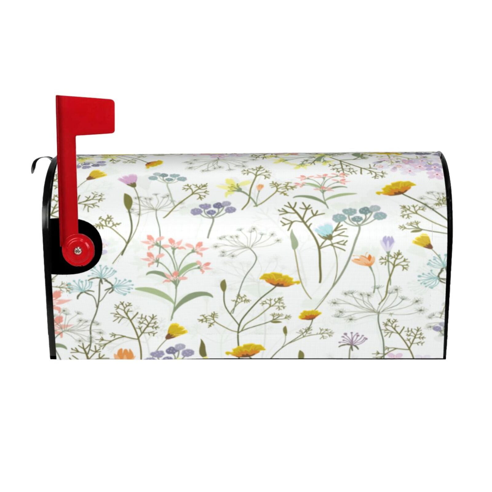 Xecao flower and leaf for Mailbox Cover with Magnetic Strips, Waterproof and Sunscreen, Adds a Decorative Touch to Your Garden Yard-21x18 in