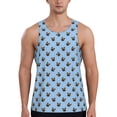 thumbnail image 1 of Xecao french Bulldog Face Men's Tank Top Workout Quick Dry Sleeveless Gym Jogging Muscle Shirts Summer Swim Beach Tops, 1 of 9