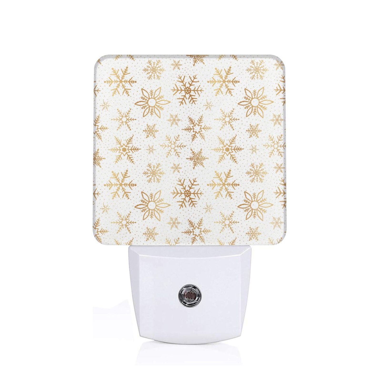 Xecao gold Snowflake print for Night Light - a Wall-mounted LED Fixture ...