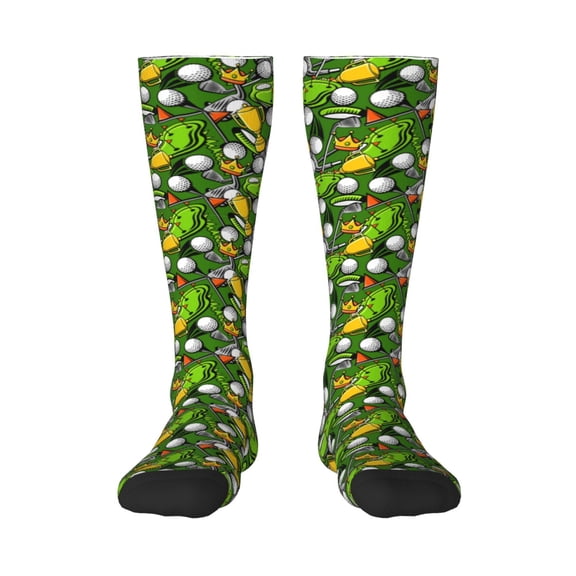 Xecao golf Sport club Print Compression Socks for Both Men And Women for Running, Travel, Flight, Nurse