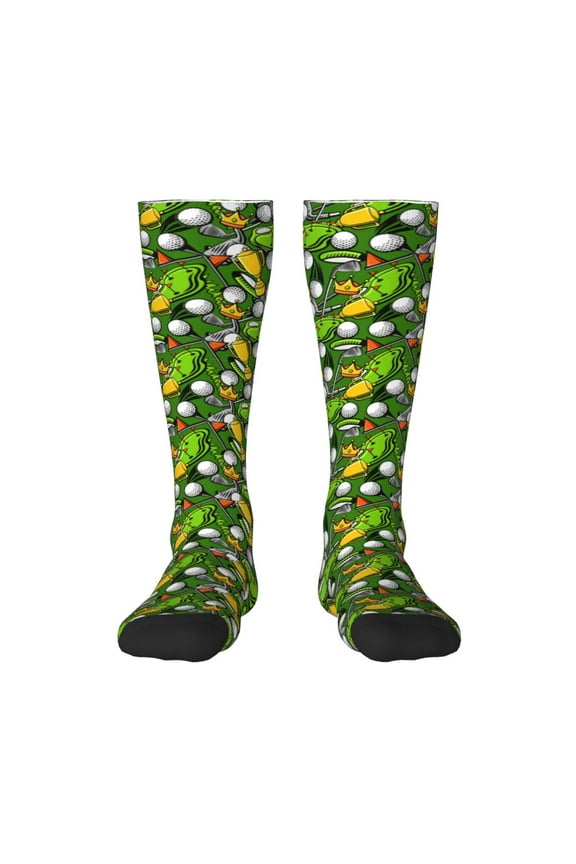 golf Sport club Print Compression Socks for Both Men And Women for Running, Travel, Flight, Nurse