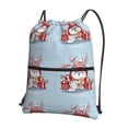 thumbnail image 1 of Xecao merry Christmas rabbit for Drawstring Bags,Pull String Backpack Bags,String Bag Sackpack, 1 of 6