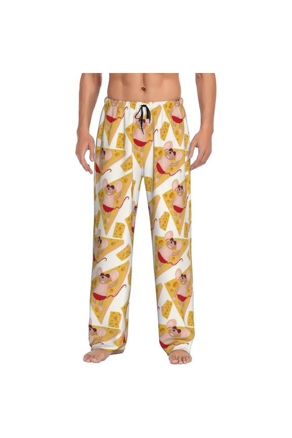 mouse holiday Men's Straight Lounge Pajama Pants - The Ultimate in Comfortable Sleepwear-Large