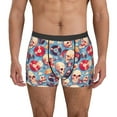 thumbnail image 1 of Xecao music Skull record Retro Print Men's Underwear Boxer Briefs Pack - Your ComfortSoft, Moisture-Wicking, and Breathable Choice for Men's Underwear-XX-Large, 1 of 5