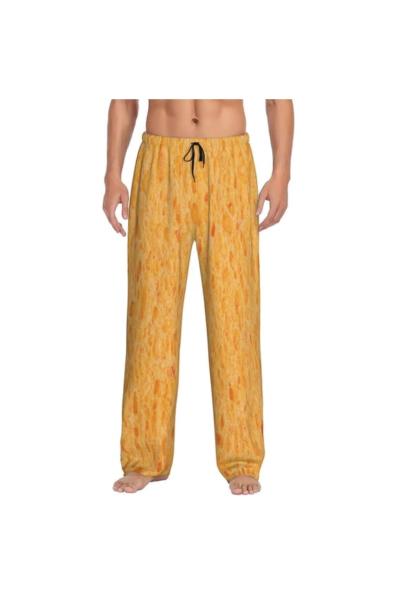 nachos cracker Men's Straight Lounge Pajama Pants - The Ultimate in Comfortable Sleepwear-Medium