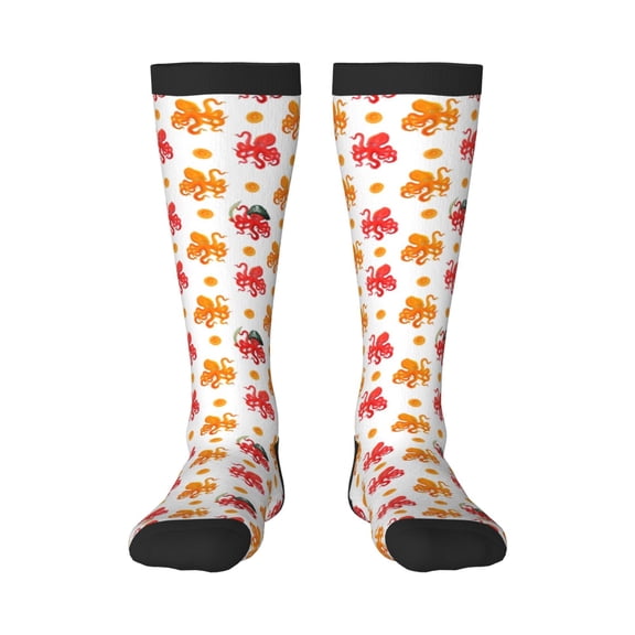 Xecao octopuses Print Compression Socks for Both Men And Women for Running, Travel, Flight, Nurse