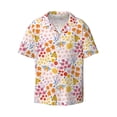 thumbnail image 1 of Xecao offers the Colorful Floral for Men's Casual Short-sleeved Shirt, a button-up collared shirt with a pocket, perfect for beach vacations and yacht travel in the XX-Large size., 1 of 7