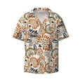 thumbnail image 1 of Xecao offers the Floral Paisley for Men's Casual Short-sleeved Shirt, a button-up collared shirt with a pocket, perfect for beach vacations and yacht travel in the Medium size., 1 of 7