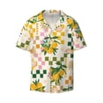 thumbnail image 1 of Xecao offers the Fruit for Men's Casual Short-sleeved Shirt, a button-up collared shirt with a pocket, perfect for beach vacations and yacht travel in the Small size., 1 of 7