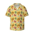 thumbnail image 1 of Xecao offers the Sea and Sand for Men's Casual Short-sleeved Shirt, a button-up collared shirt with a pocket, perfect for beach vacations and yacht travel in the X-Large size., 1 of 7