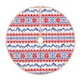 thumbnail image 1 of Xecao red blue Snow Mountain Pattern Christmas Tree Skirt Round Xmas Tree Mat Base Cover for Holiday Home Decorations-36", 1 of 6