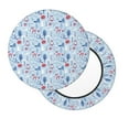 thumbnail image 1 of Xecao's Animal Print Stool Covers offer stylish, washable protection for PU round bar stools, perfect for home or commercial use., 1 of 7
