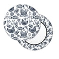 thumbnail image 1 of Xecao's Chicken And Fish Print Stool Covers offer stylish, washable protection for PU round bar stools, perfect for home or commercial use., 1 of 7