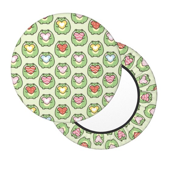 Xecao's Cute Chubby Frog Print Stool Covers offer stylish, washable protection for PU round bar stools, perfect for home or commercial use.