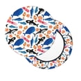 thumbnail image 1 of Xecao's Cute Sea Animals Print Stool Covers offer stylish, washable protection for PU round bar stools, perfect for home or commercial use., 1 of 7
