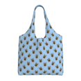 thumbnail image 1 of Xecao's German Shepherd Puppy Canvas Tote Bag is a versatile choice for women, serving as a stylish beach bag, shopping bag,and reusable grocery bag., 1 of 5