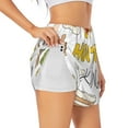 thumbnail image 1 of Xecao's Home Cooking for a double-layer running short for women, perfect for gym, tennis, and more, featuring a convenient pocket., 1 of 9