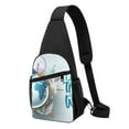 thumbnail image 1 of Xecao's Let's go Travel Print Sling Bag: A Versatile Chest, Shoulder, and Crossbody Backpack for Casual Days Out, Perfect for Both Men and Women, 1 of 1