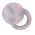 thumbnail image 1 of Xecao's Pink Flamingo Print Stool Covers offer stylish, washable protection for PU round bar stools, perfect for home or commercial use., 1 of 7
