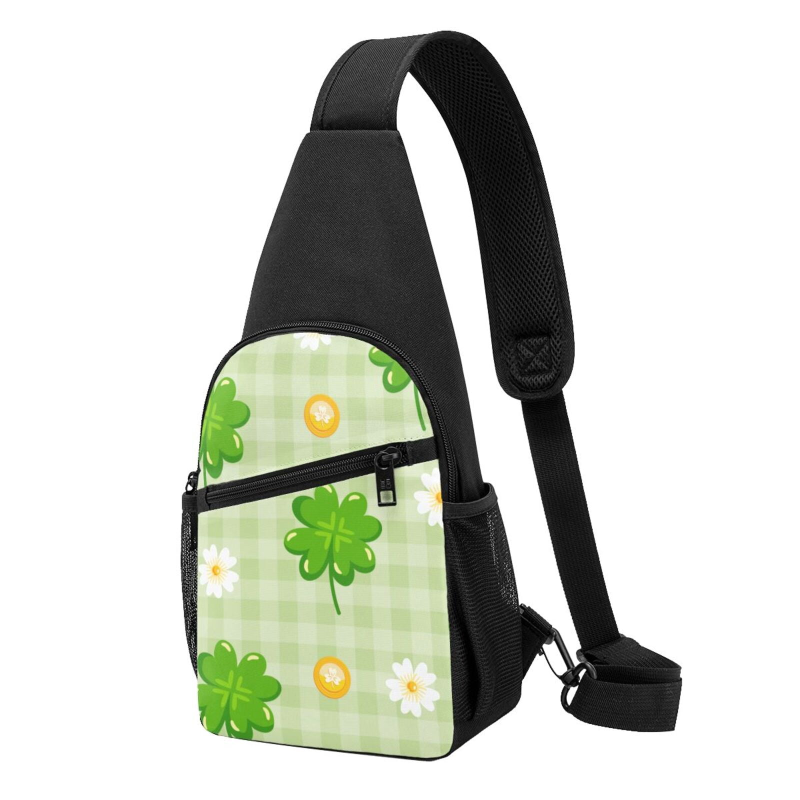 Xecao's St Patrick's Day11 Print Sling Bag: A Versatile Chest, Shoulder, and Crossbody Backpack for Casual Days Out, Perfect for Both Men and Women