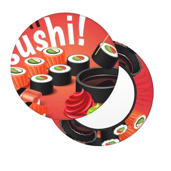 Xecao's Sushi Print Stool Covers offer stylish, washable protection for PU round bar stools, perfect for home or commercial use.