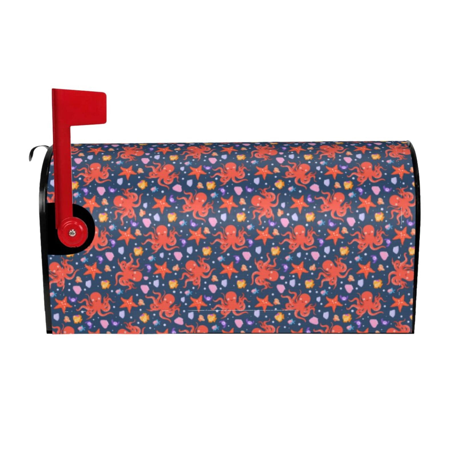 Xecao sea animals for Mailbox Cover with Magnetic Strips, Waterproof and Sunscreen, Adds a Decorative Touch to Your Garden Yard-21x18 in