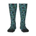 thumbnail image 1 of Xecao skull black cats in mexican Print Compression Socks for Both Men And Women for Running, Travel, Flight, Nurse, 1 of 6