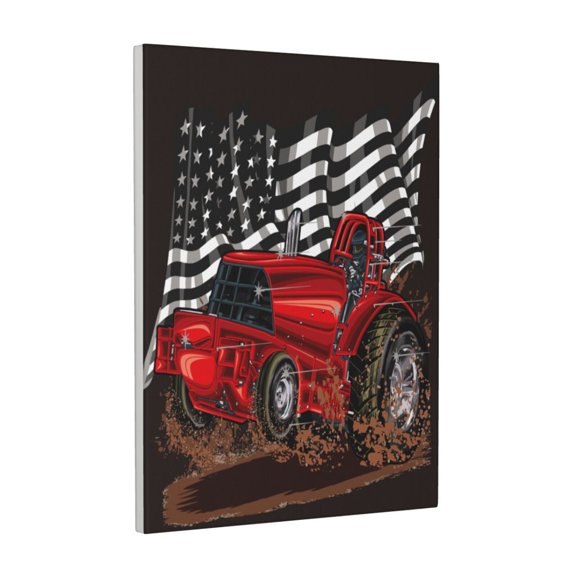 Xecao tractor for Ready-to-Hang Canvas Art 12x16 Inches - Waterproof HD Print Solid Wood Frame for Gifting,Vertical