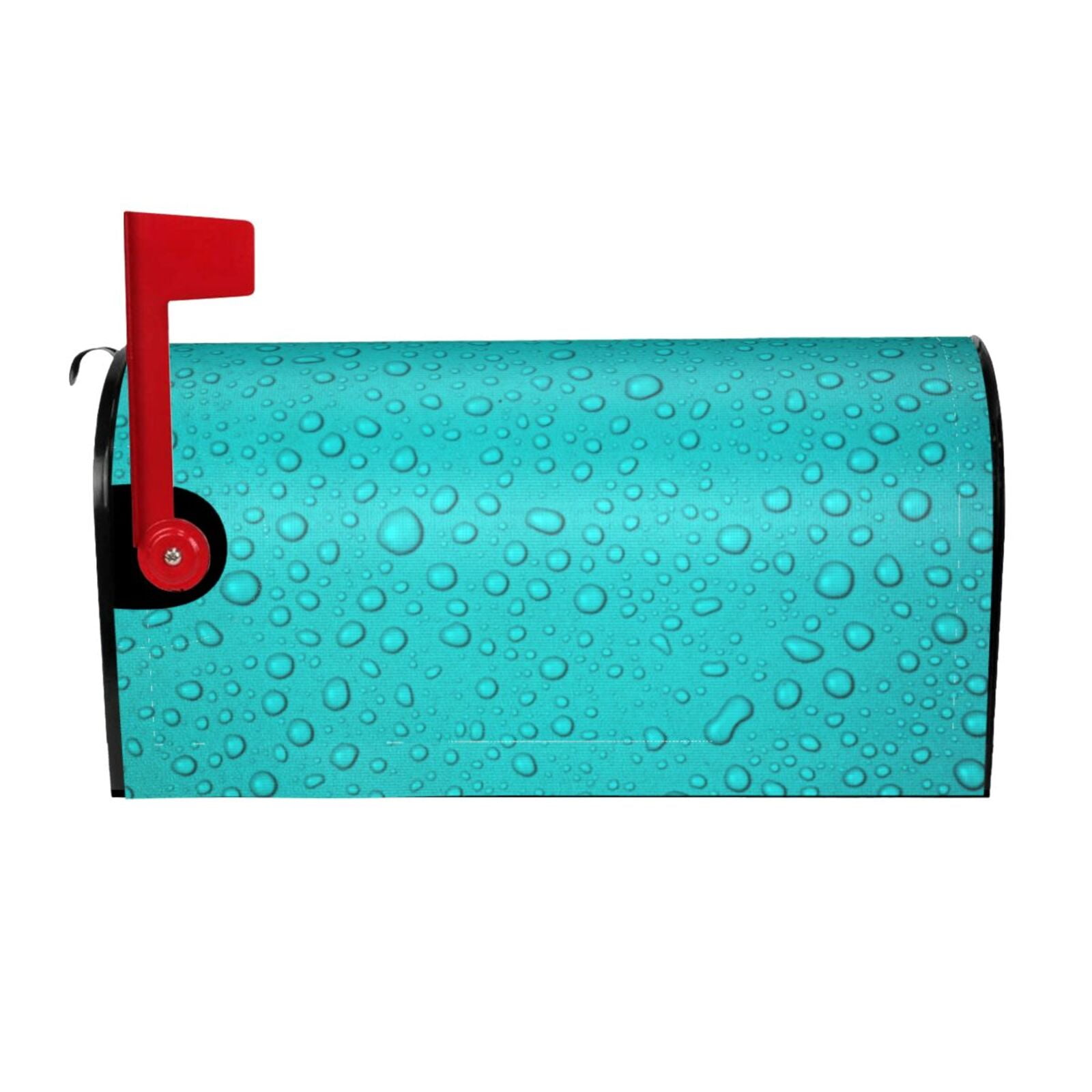 Xecao water droplets for Mailbox Cover with Magnetic Strips, Waterproof and Sunscreen, Adds a Decorative Touch to Your Garden Yard-21x18 in