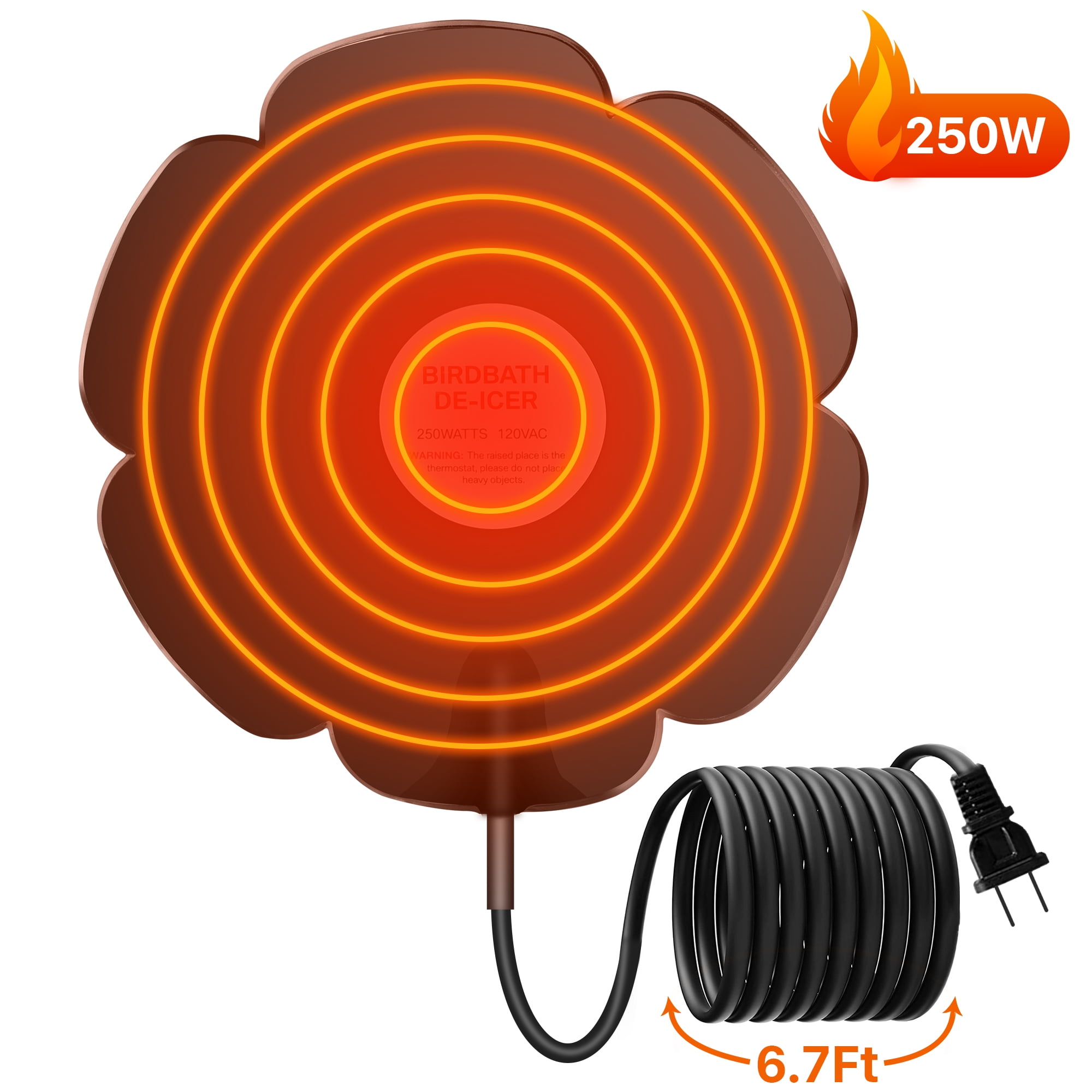 Xecessory 250W Bird Bath Heater for Outdoors in Winter Submersible