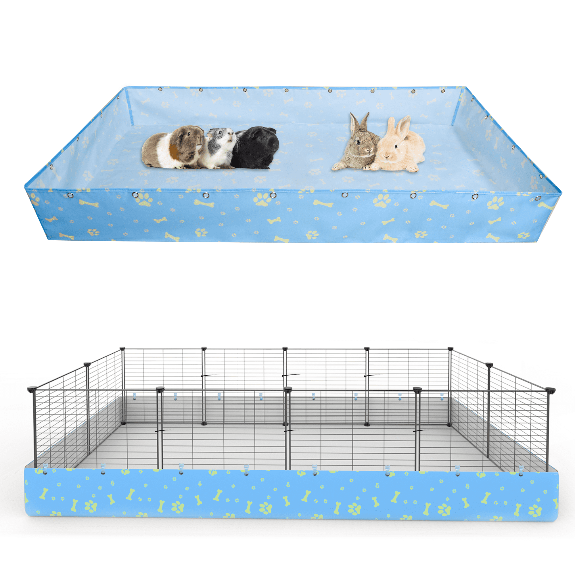 Xecessory Guinea Pig Cage Liner for 2x4 C&C Cage, Waterproof Bottom