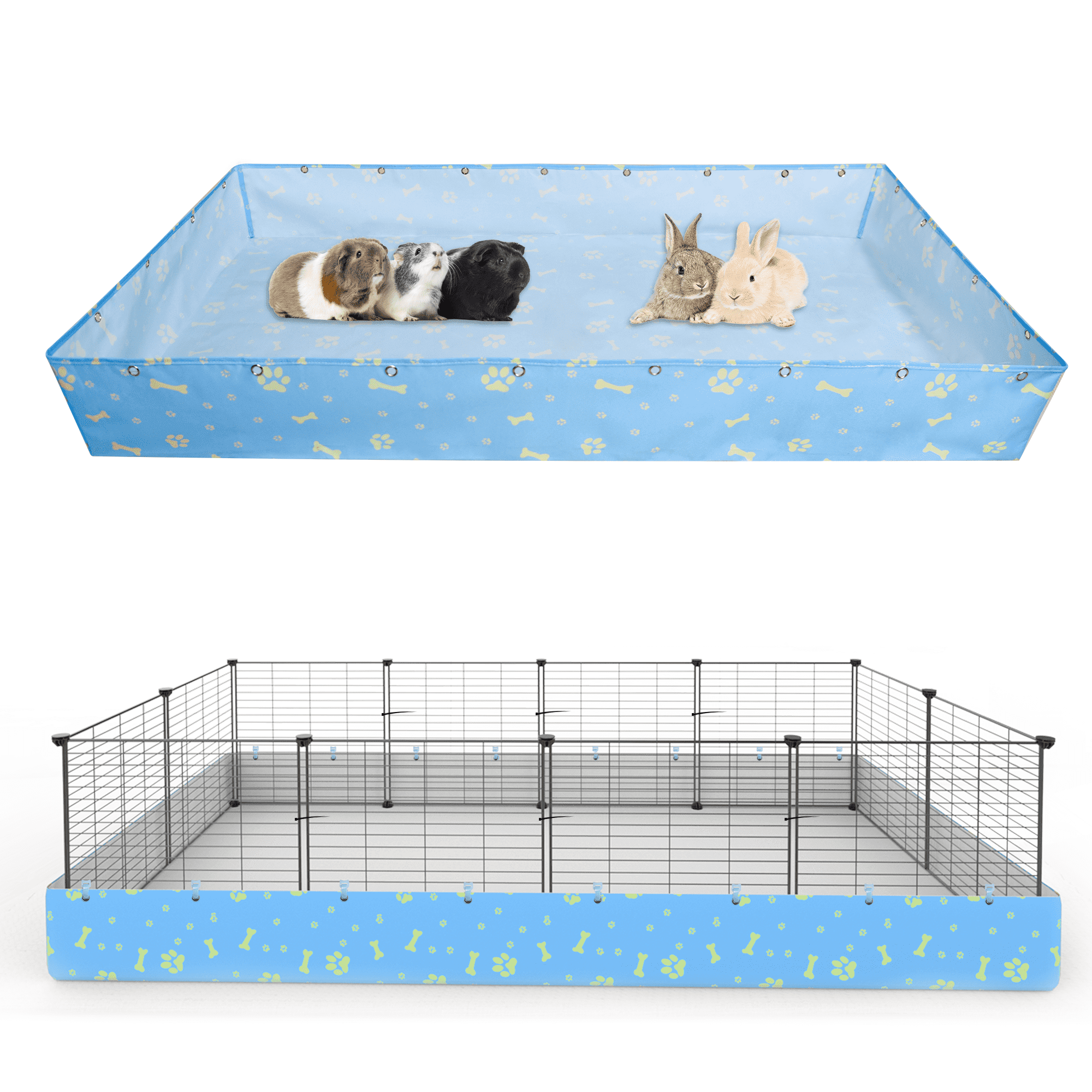 Xecessory Guinea Pig Cage Liner for 2x4 C C Cage Waterproof Bottom Tarp for Guinea Pig Cage Washable Cage Bedding for Chinchilla Ferret Rabbit Cage Base No Cage Walmart