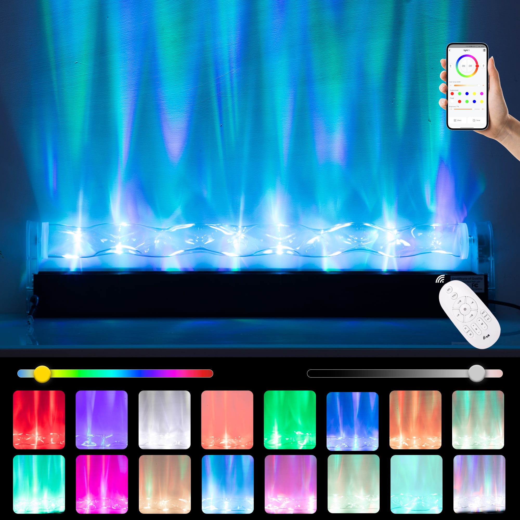 Xecessory RGBW LED Ocean Wave Lights Projector with APP