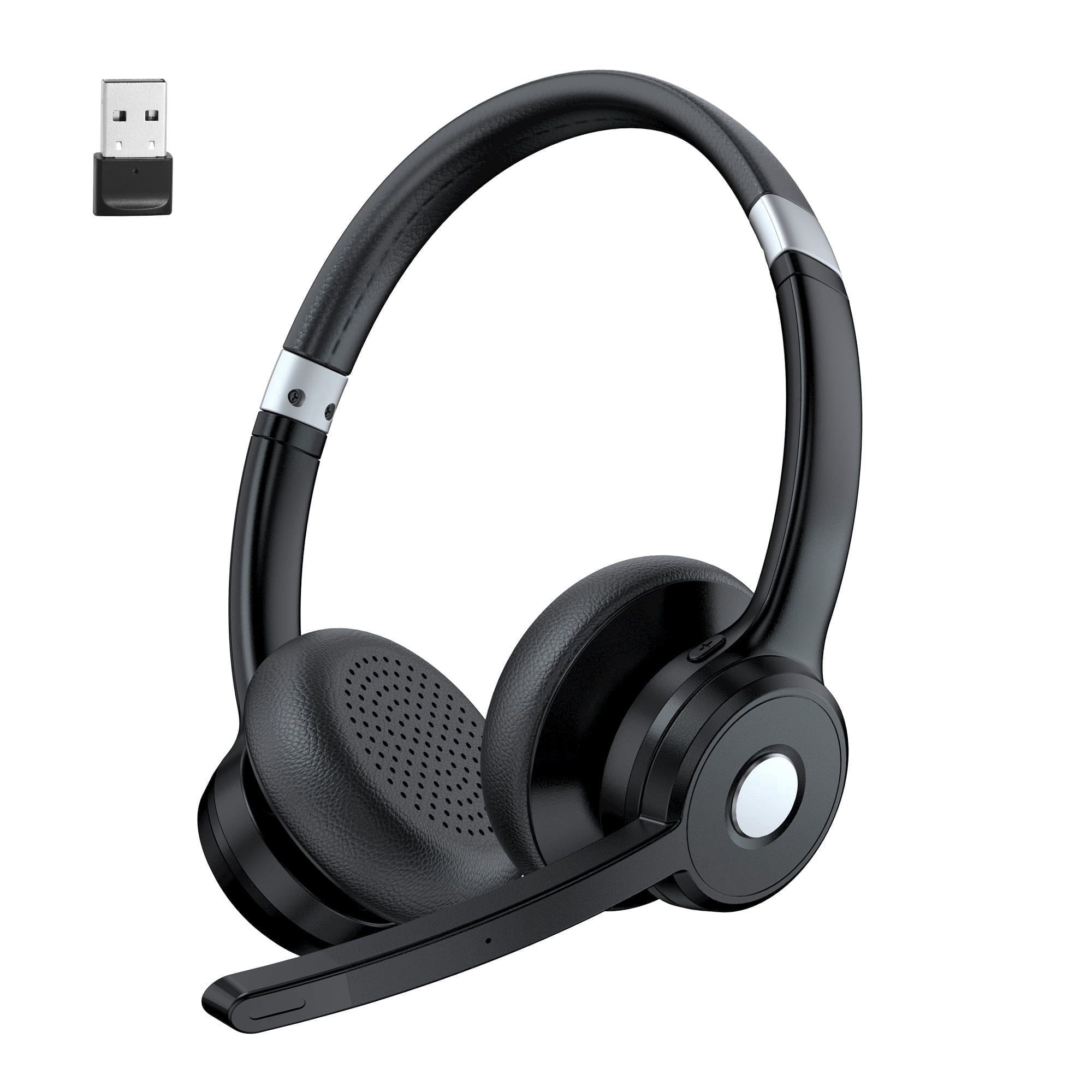 Xecessory Trucker Bluetooth Headset with Noise Canceling Microphone & Mute Button, 40Hrs Wireless Headphones for Truck Driver,Work,Computer,Home Offcie