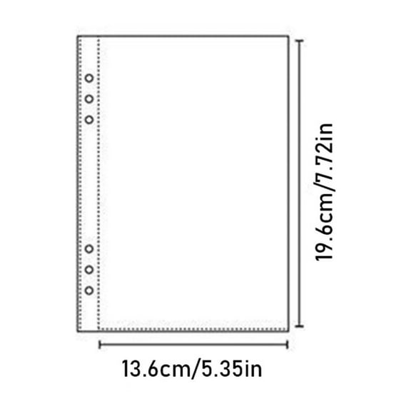 Xechzx Binder Pockets, Page Protectors for 6 Ring Binder, 10 Pack 5x7 Photo Sleeves for 6 Ring Binder, Heavy-Duty Archival Photo Page Protectors, Clear Picture Album Refill Pages