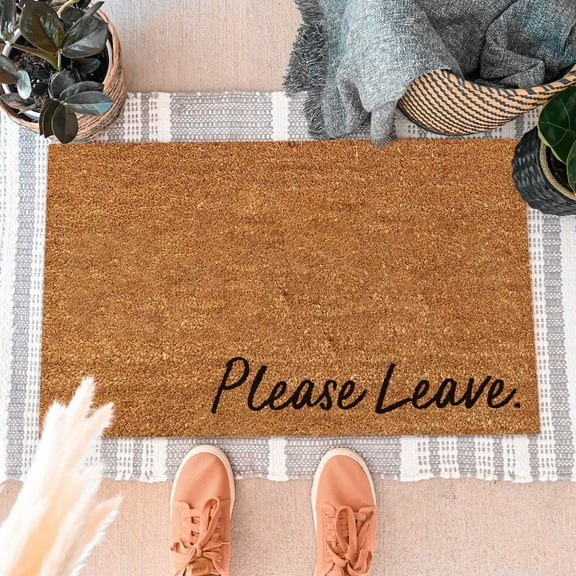 Xechzx Door Mat Outside Entrance Funny Doormat Personalized Mats Anti-Slip Rubber Backing Doormat Front Door Mat Outdoor Welcome Mats Gift for New Home (1Pc 23.6"x15.75")