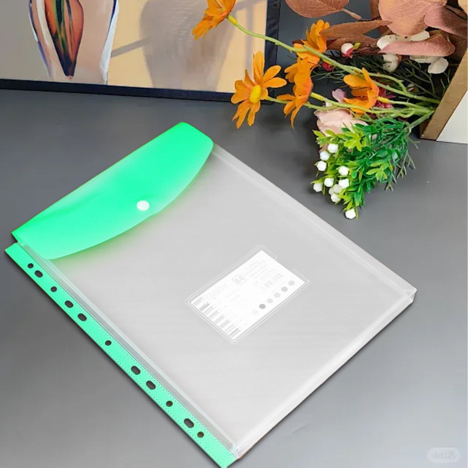 Xechzx File Folders,Document Folder, Plastic Envelopes, Binder