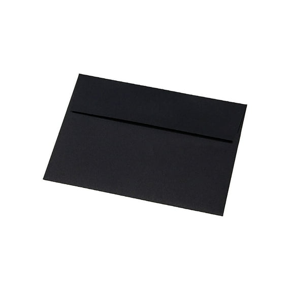 Xechzx Self Seal Invitation Envelopes Black Paper Envelopes for Invitations Greeting Cards and Mailing Stationery Set for Office & Parties (1Pc Envelopes 5"x7")