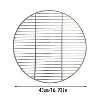 Xecvkr 12 Inch 30cm Round Stainless Steel BBQ Grill Grate Cooking Grid for Camping Picnic and Outdoor Baking Tray