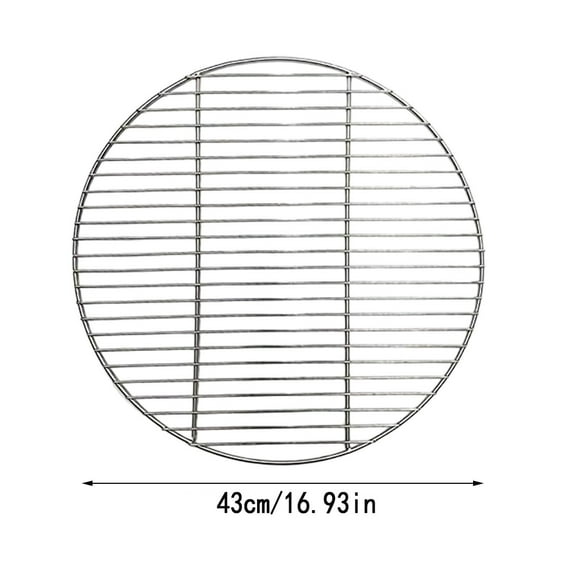 Xecvkr 12 Inch 30cm Round Stainless Steel BBQ Grill Grate Cooking Grid for Camping Picnic and Outdoor Baking Tray