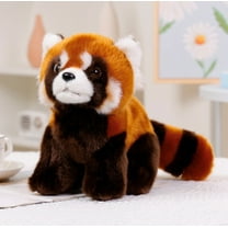 Xecvkr 12 Inch Cute Raccoon Plush Toy Stuffed Animal Standing or Squatting Position Soft Plush Doll for Kids Boys Girls Gift