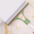 thumbnail image 1 of Xecvkr 3-in-1 Water Spray Glass and Mirror Cleaner, Household Squeegee with Scraper and Brush, Bathroom Tile Floor Window Wiper Tool, Green and Orange, 1 of 6