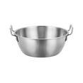 thumbnail image 1 of Xecvkr Stainless Steel Double Ear Salad Bowl Mixing Bowl for Kitchen Serving Pasta Salad Versatile Food Prep Lightweight, 1 of 7