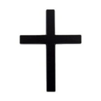 Xecvkr 3D Metal Cross Car Emblem Badge Sticker for Automotive Body Decor Chrome Alloy 2.5x1.8 Inch