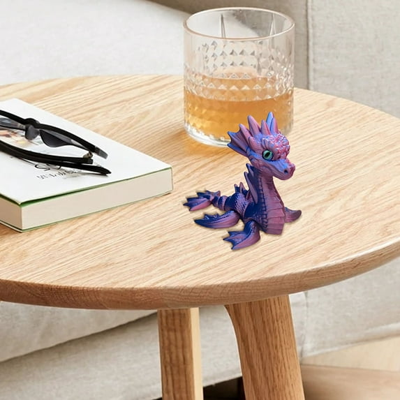 Xecvkr 3D Printed Mini Sea Dragon Decoration for Home Decor Table Furnishings Aquatic Themed Ornament Unique Design Collectible Art Piece
