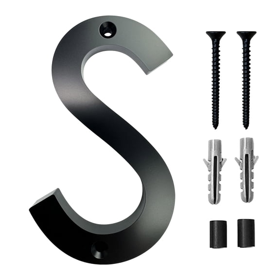 Xecvkr 5 Inch Modern Floating House Numbers Acrylic Full Perforation Alphabet Address Sign for Door Wall Mailbox Easy to Install Durable