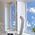 thumbnail image 1 of Xecvkr Air Conditioner Window Seal Weatherproof Energy Saving Universal Portable AC Insulation Filler Easy Install Hot Air Blocker 1 Pack, 1 of 6